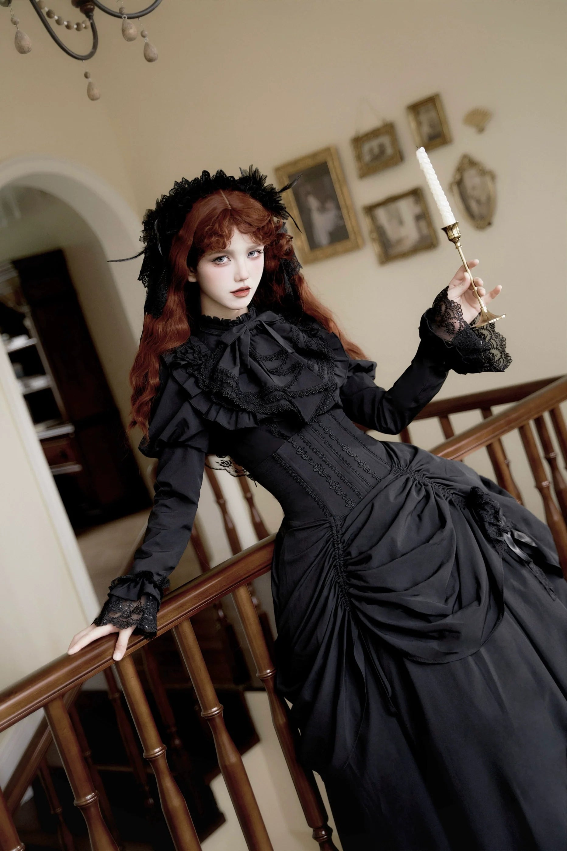 Gothic Fishbone Corset Lolita SK and Shirt Set - image 6