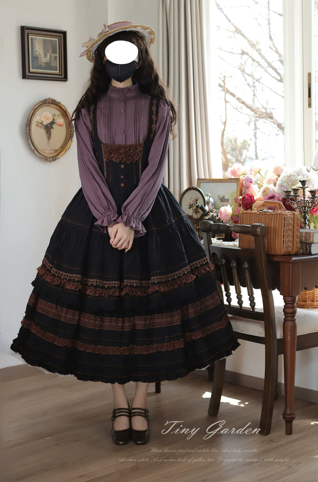 Marguerite Daisy - Classic Lolita Bust-supporting JSK Dress, Layered Lace - image 15