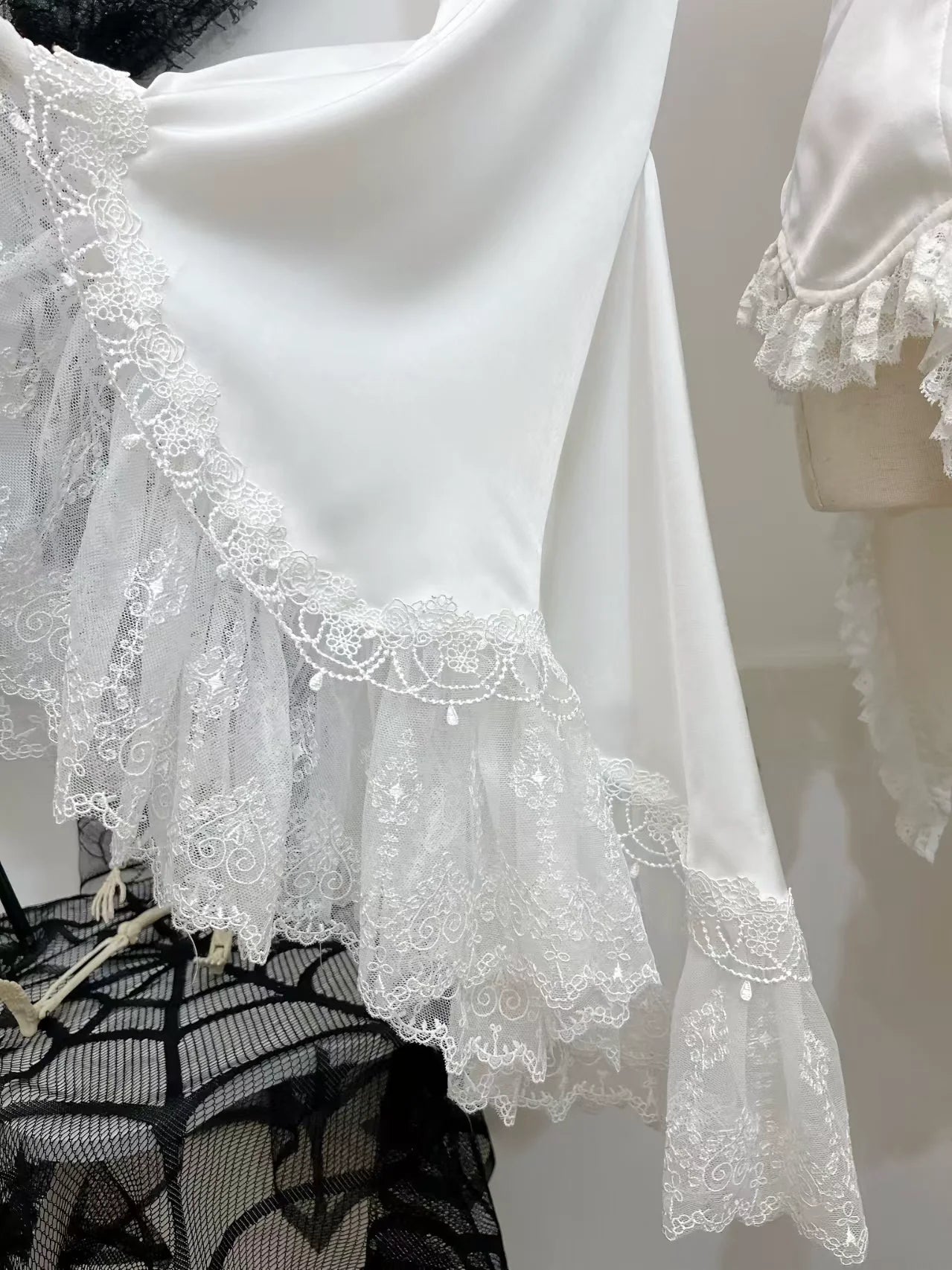 Butterfly Shadow - Gothic Lolita Ruffled Tailcoat Blouse - image 14