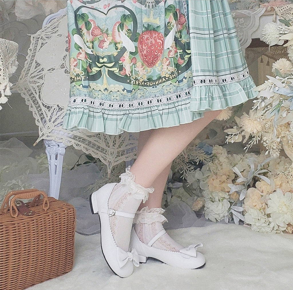 Kawaii Lolita Bow Falt Shoes - image 16