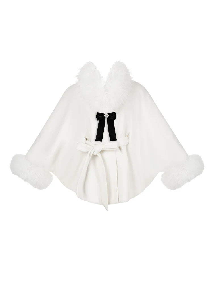 Winter Island Memory - Elegant Lolita Winter Coat & OP Dress Set - image 37