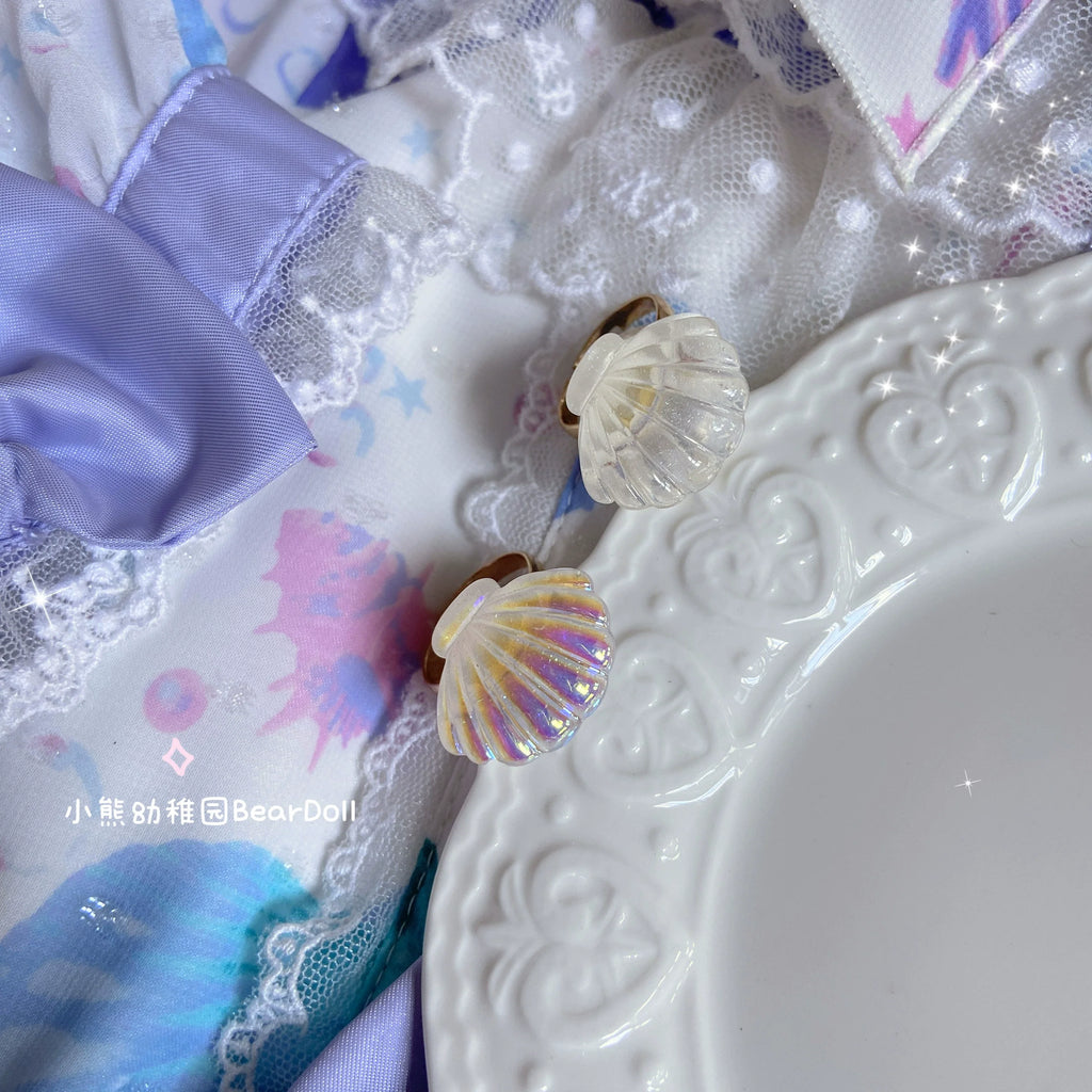 Kawaii Lolita Shell & Heart Adjustable Ring Collection - image 23