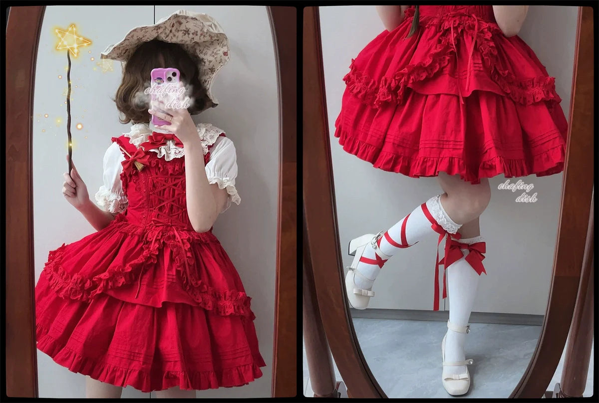 Halloween Gothic Lolita Short JSK Dress - image 38