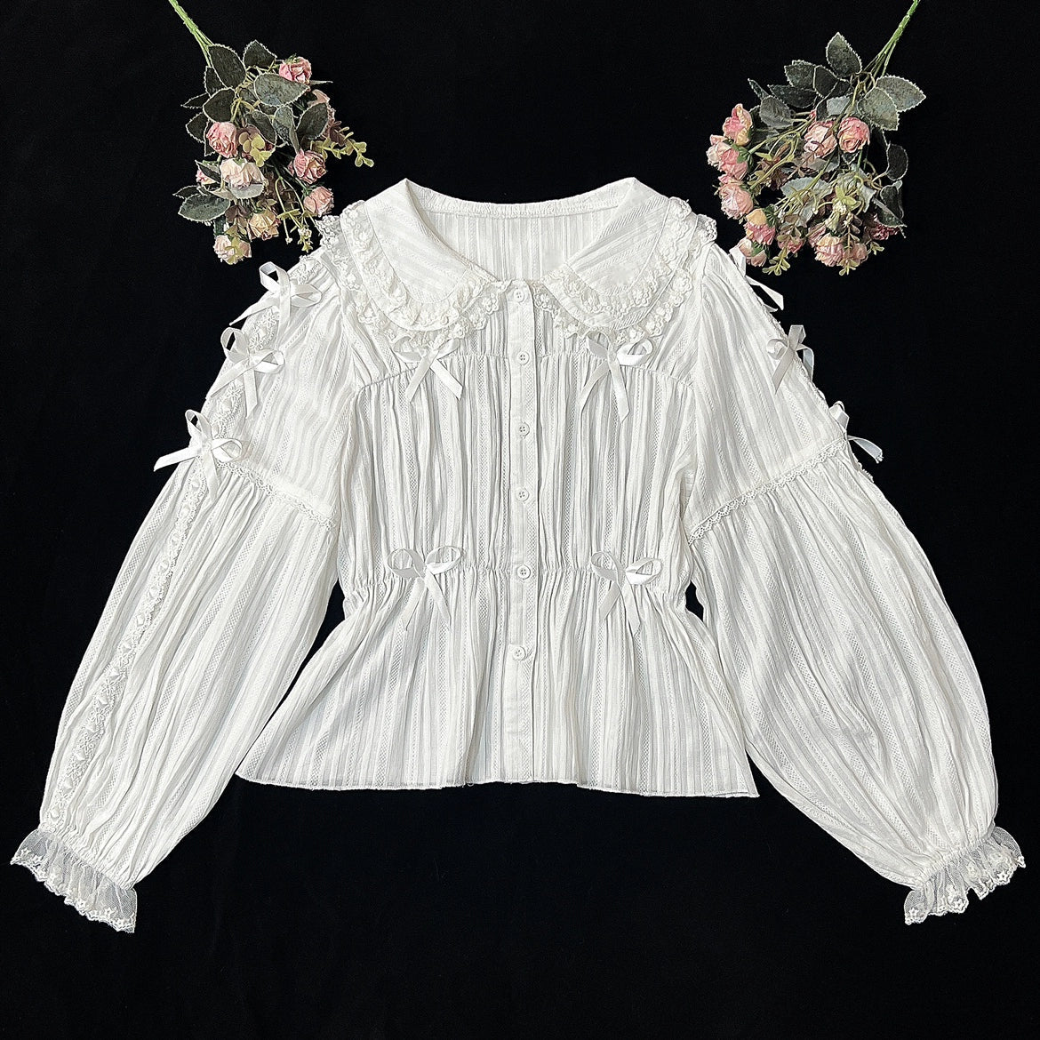 Sweet Lolita Doll Collar High-Waisted Blouse - image 42