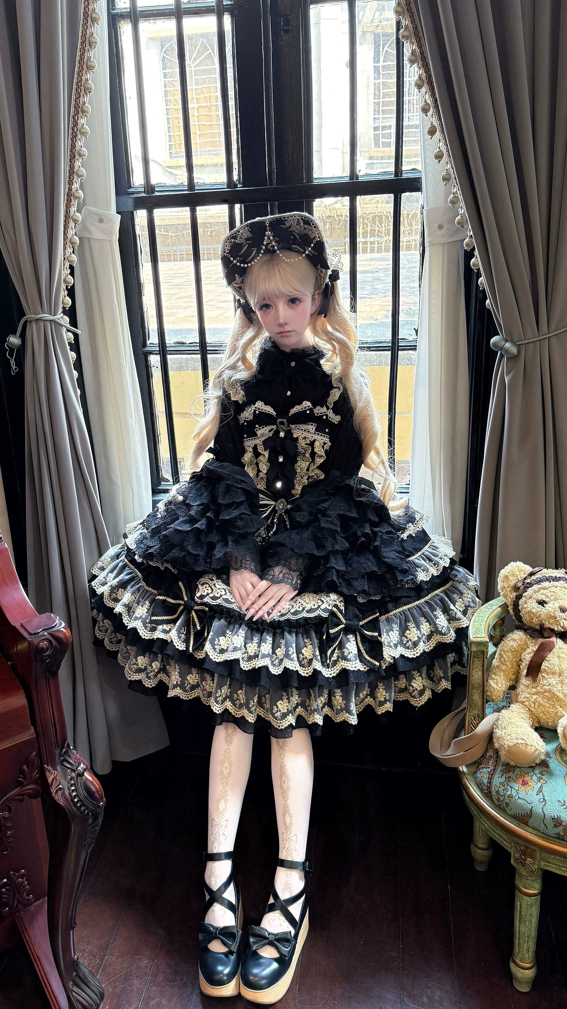 Gem Crown - Sweet Lolita Tiered JSK Dress Suit and BNT - image 42