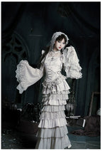 Humanoid Robot - Silver Gothic Lolita Mermaid Skirt Set - image 40