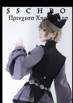 Hunting Rabbit 2.0 - Ouji Lolita Retro Cool Purple Shirt & Shorts Set - image 10
