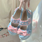 Cute Bow Candy-Colored Lolita Flat Shoes - image 20
