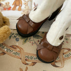 Winter Lolita Boots Fur Mary Jane Lolita Low Heel Shoes - image 50