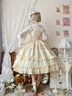 Lilianne Elegant Lolita Ruffled Hem JSK Dress - image 8
