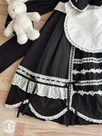 Vintage Petal Rabbit - Cotton Old School Lolita JSK Dress, Petal-Shaped Hem - image 62