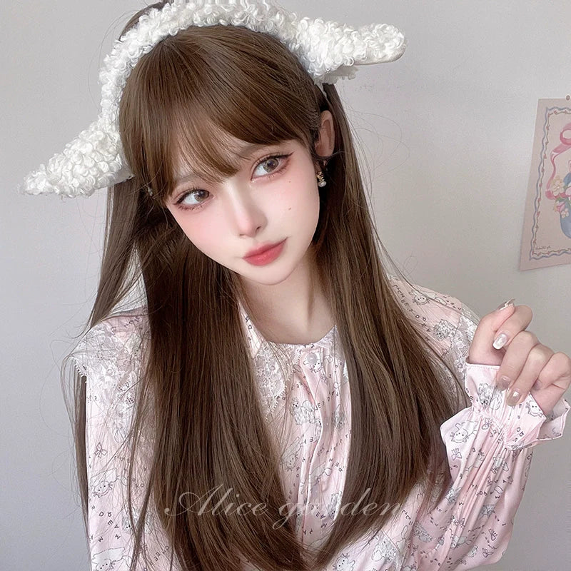 Elegant Lolita Wig Long Straight Wigs - image 8