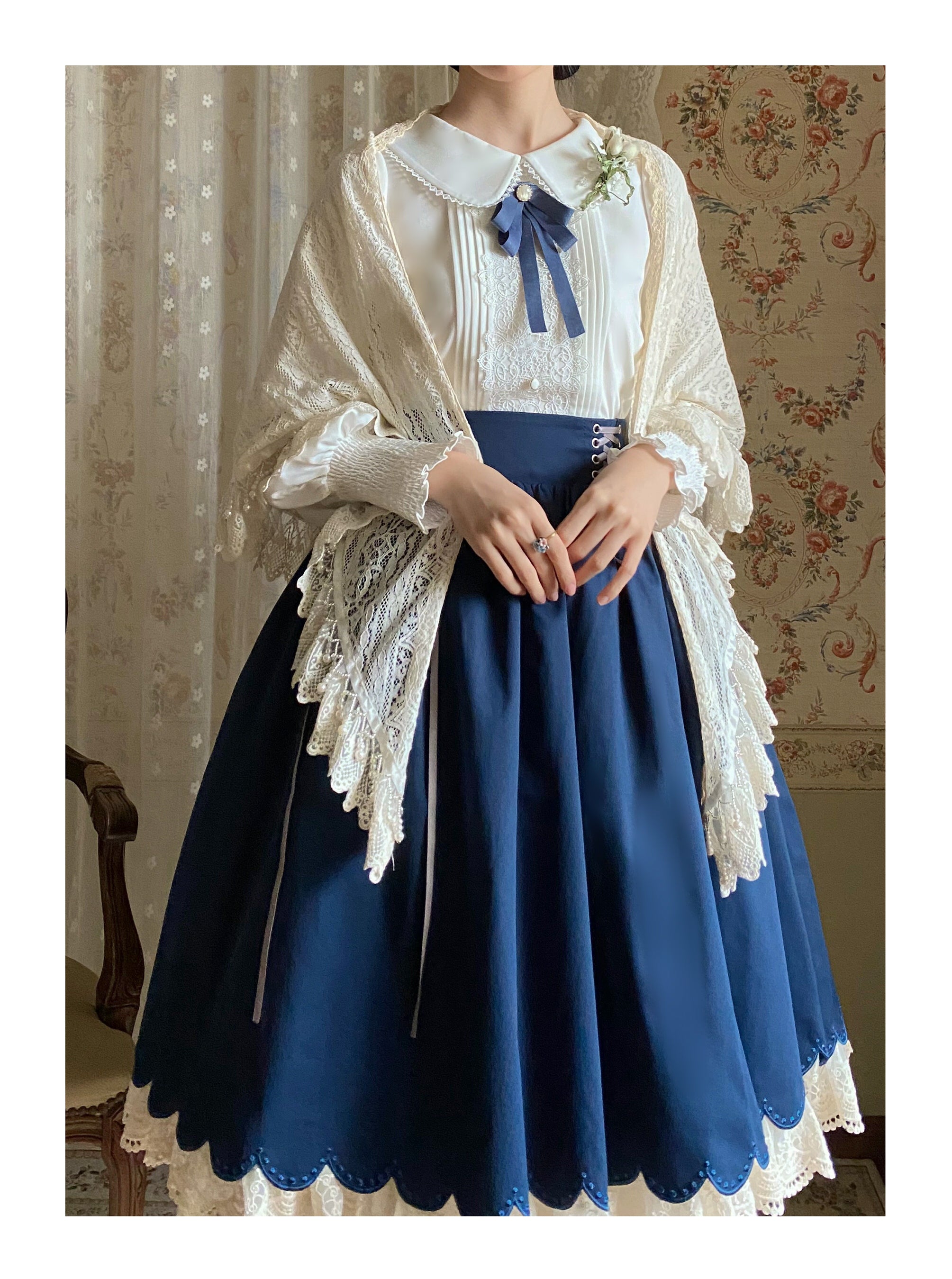 Countess's Autumn Tour - Retro Lolita Embroidery Long SK - image 10