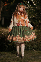 Chubby Fox in the Forest - Kawaii Lolita Accessories Knitted Fox Scarf Embroidered Faux Collar - image 20