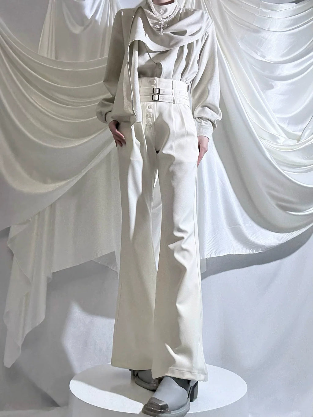Winter Ouji Fshion Shirt & Pants, Cowl Neck Style - image 7