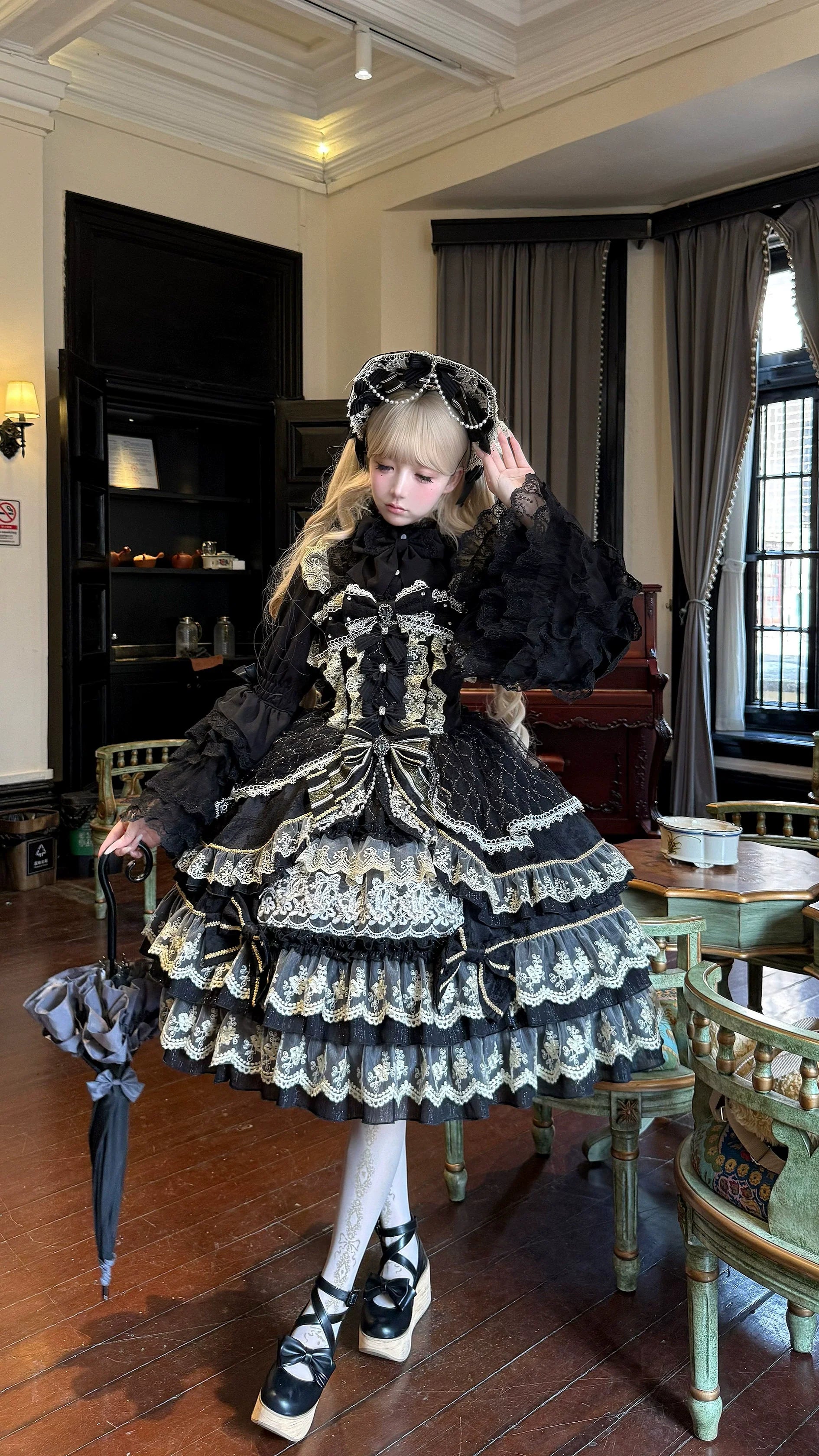Gem Crown - Sweet Lolita Tiered JSK Dress Suit and BNT - image 43