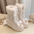 Cherry Snow Bunny Ears - Winter Sweet Lolita Boots, Bunny Ears - image 13