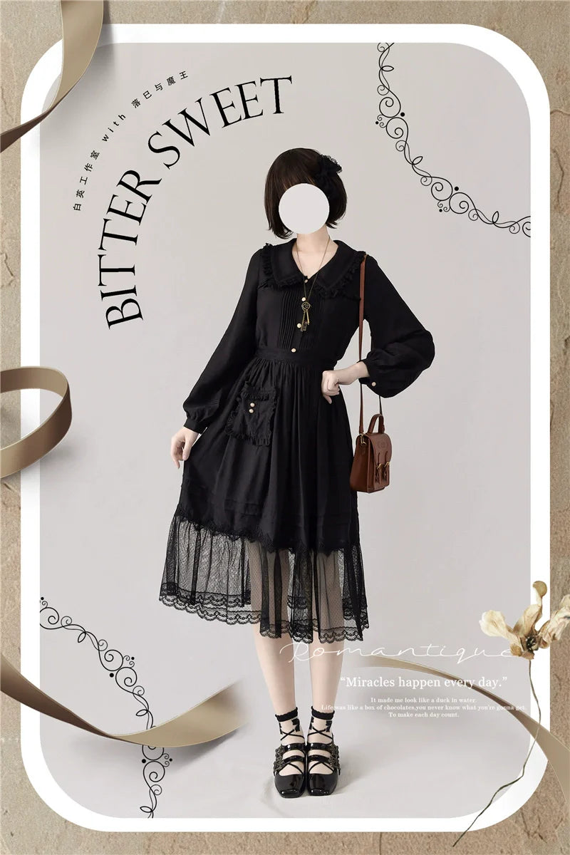 Elegant Lolita Shirt and Midi Skirt Options - image 8