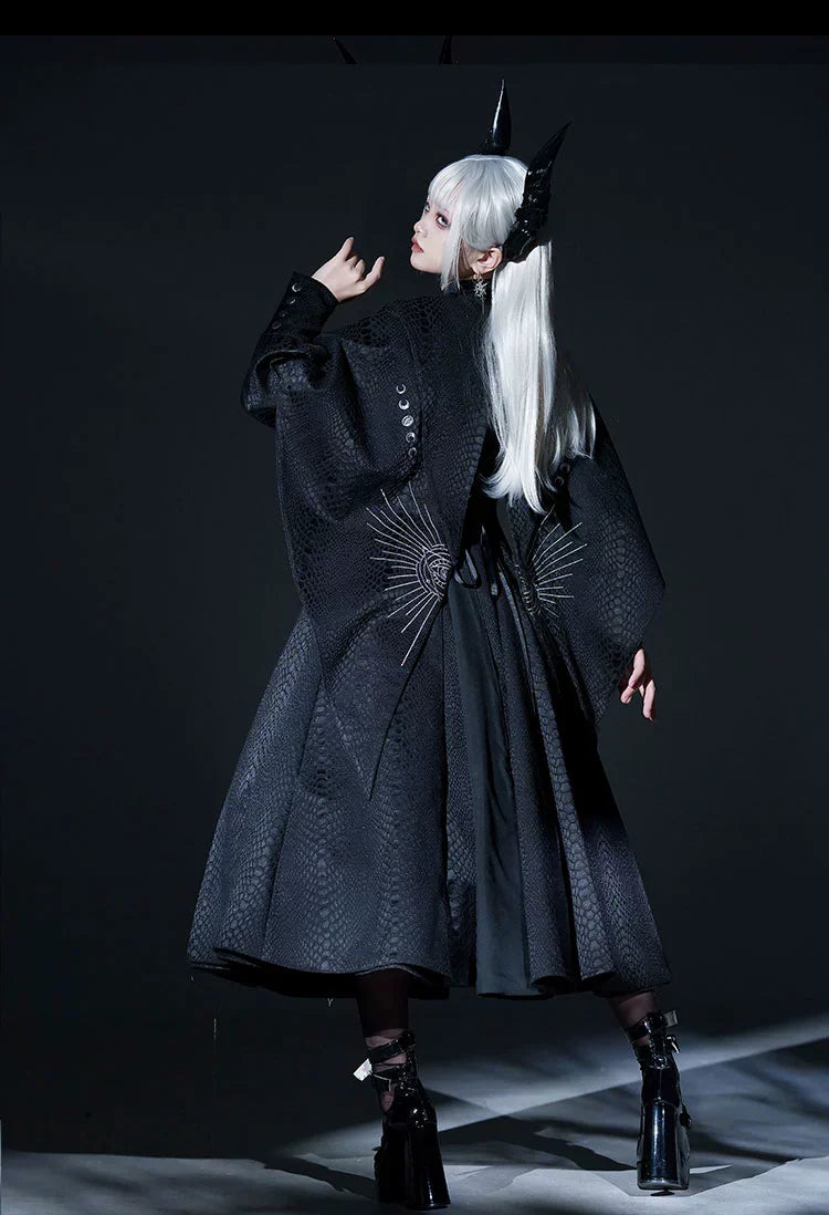 Dragon Scale - Gothic Lolita JSK Dress Goth Coat - image 4