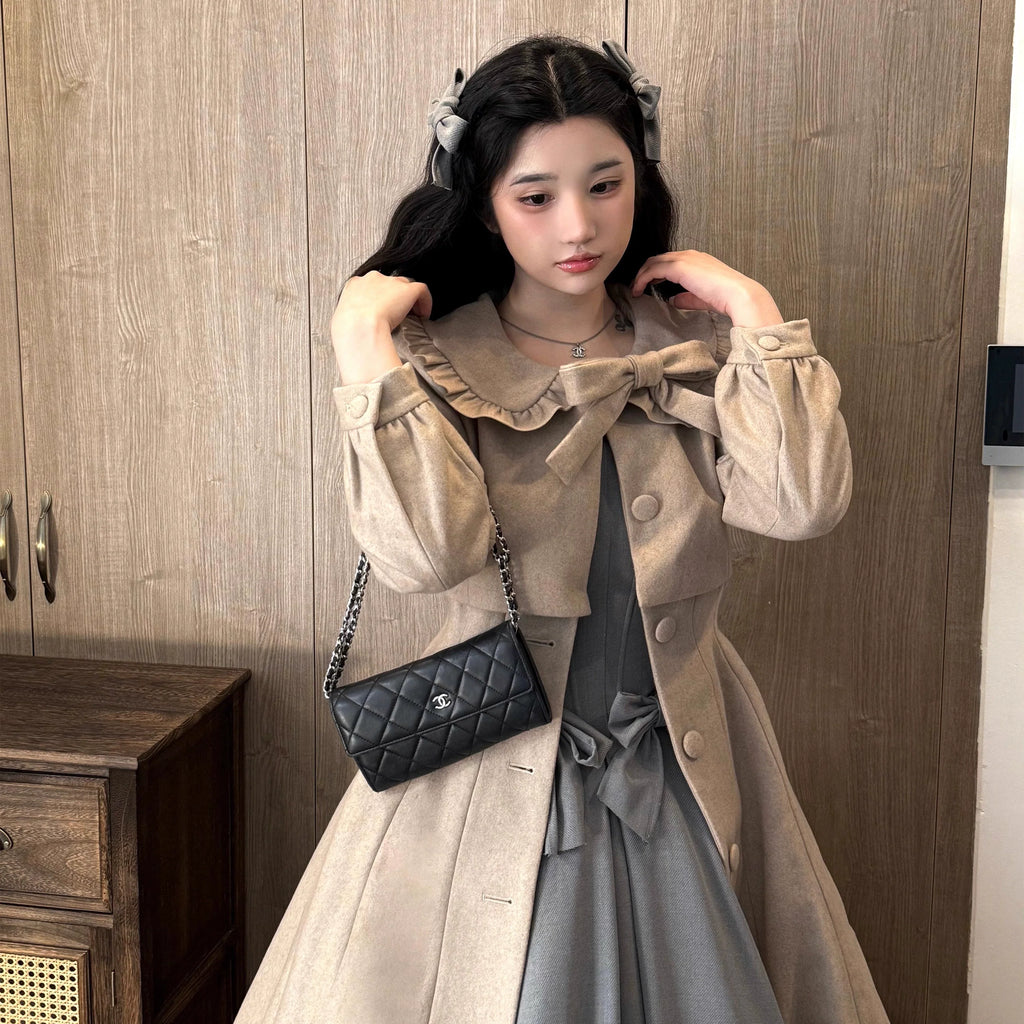 Winter Classic Lolita Coat Suit Woolen Plus Size Outerwear - image 11