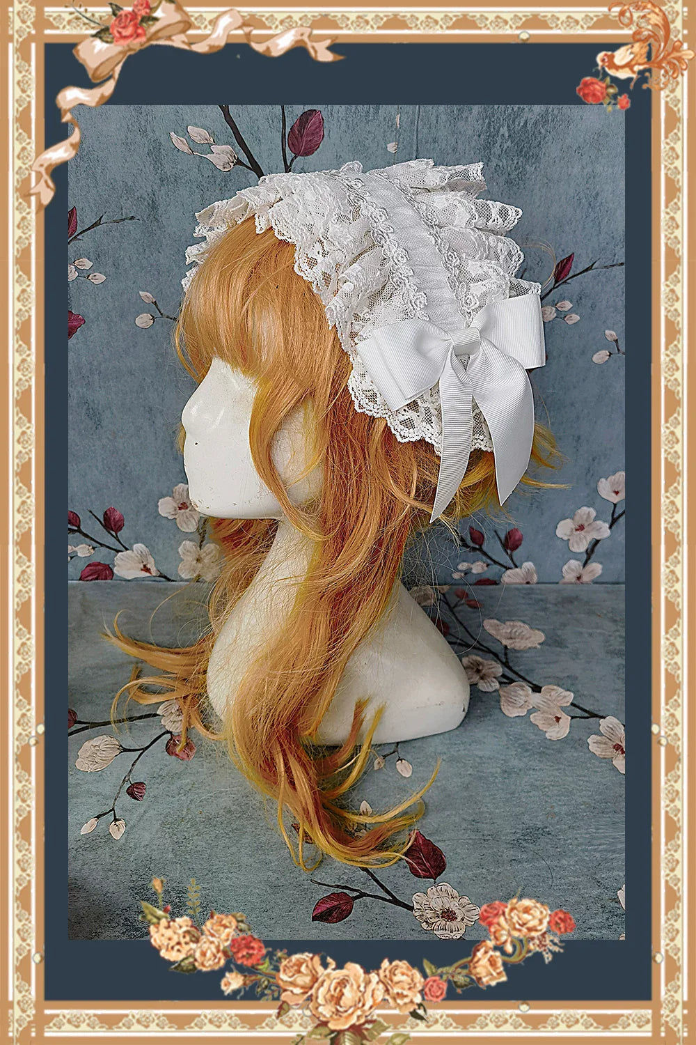 Mirror Doll - Old School Lolita Tiered Hem JSK with Polka Dot Lace and Accessories - image 46