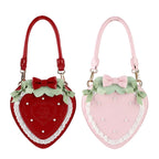 Sweet Strawberry - Bow and Lace Lolita Handbag - image 11