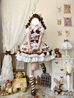 Calico Cat - Winter Kawaii Lolita Print JSK - image 8