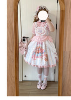 Barbie Bear - Sweet Lolita Bear Print JSK and OP and Accessories - image 16