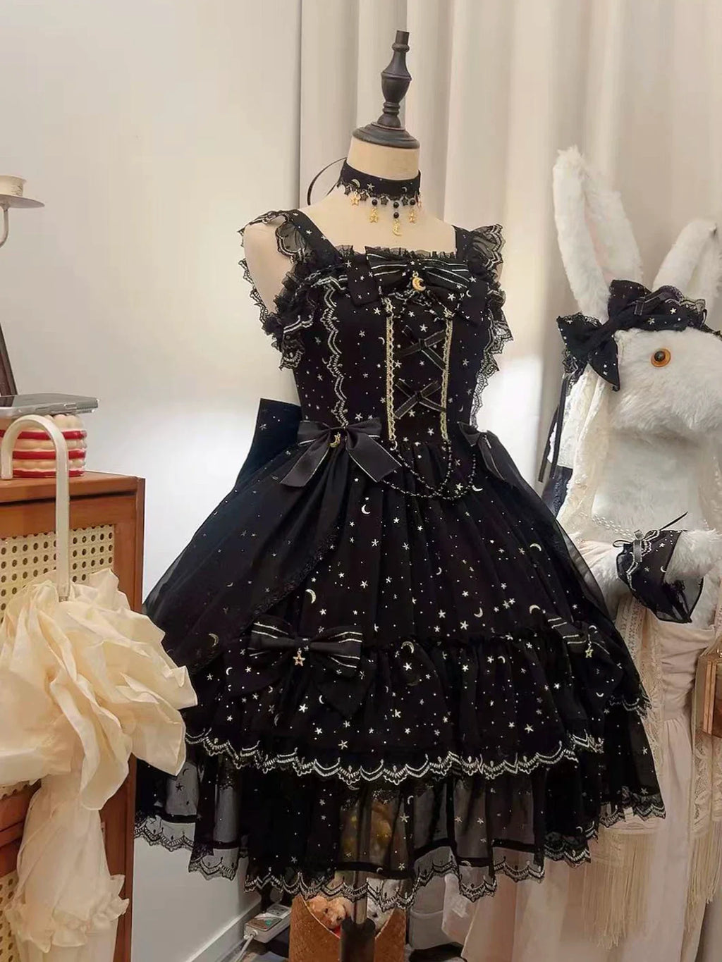 Starlight Nocturne Classic Lolita JSK and Accessories - image 4