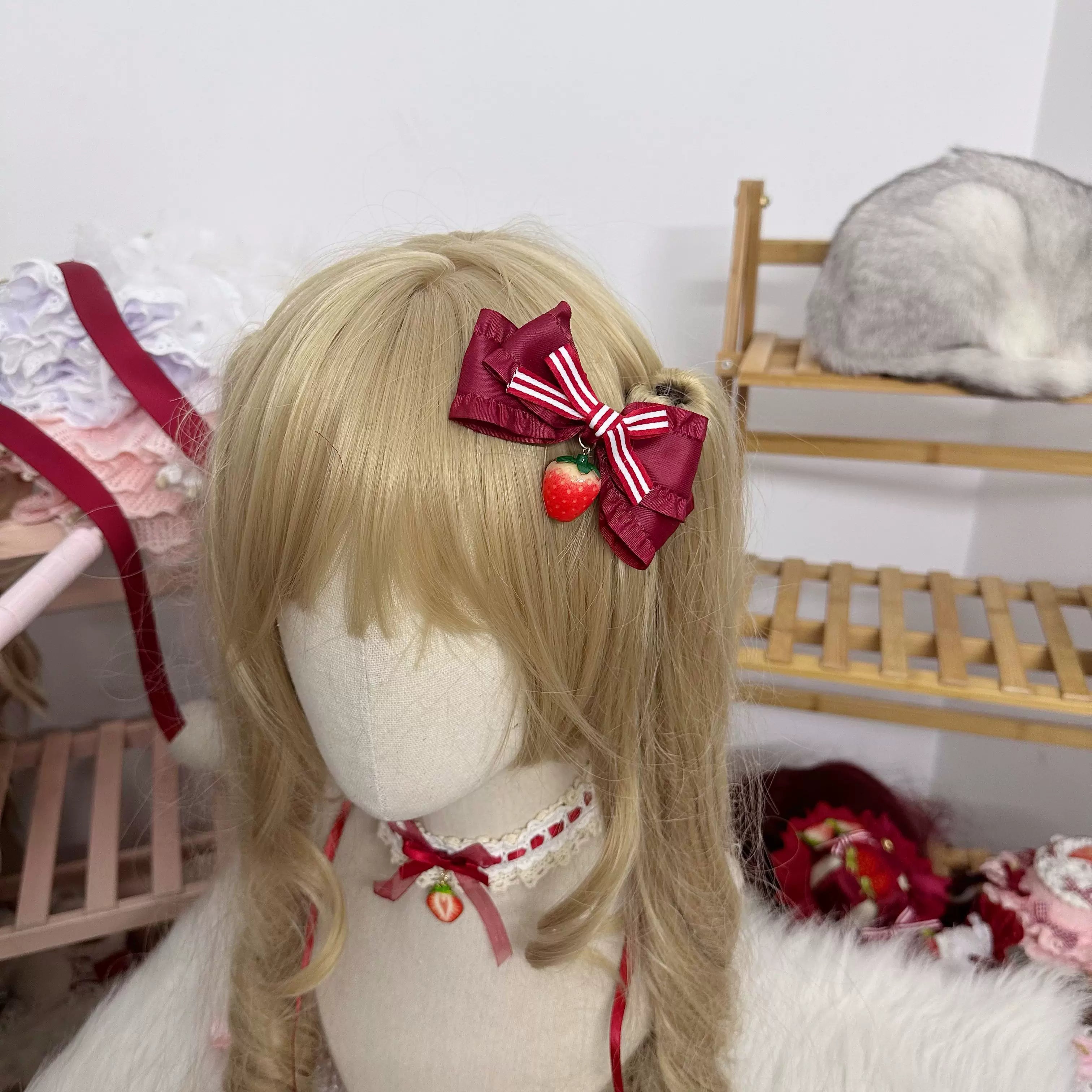Sweet Lolita Strawberry Cake Headdresses and Jewelry - image 4