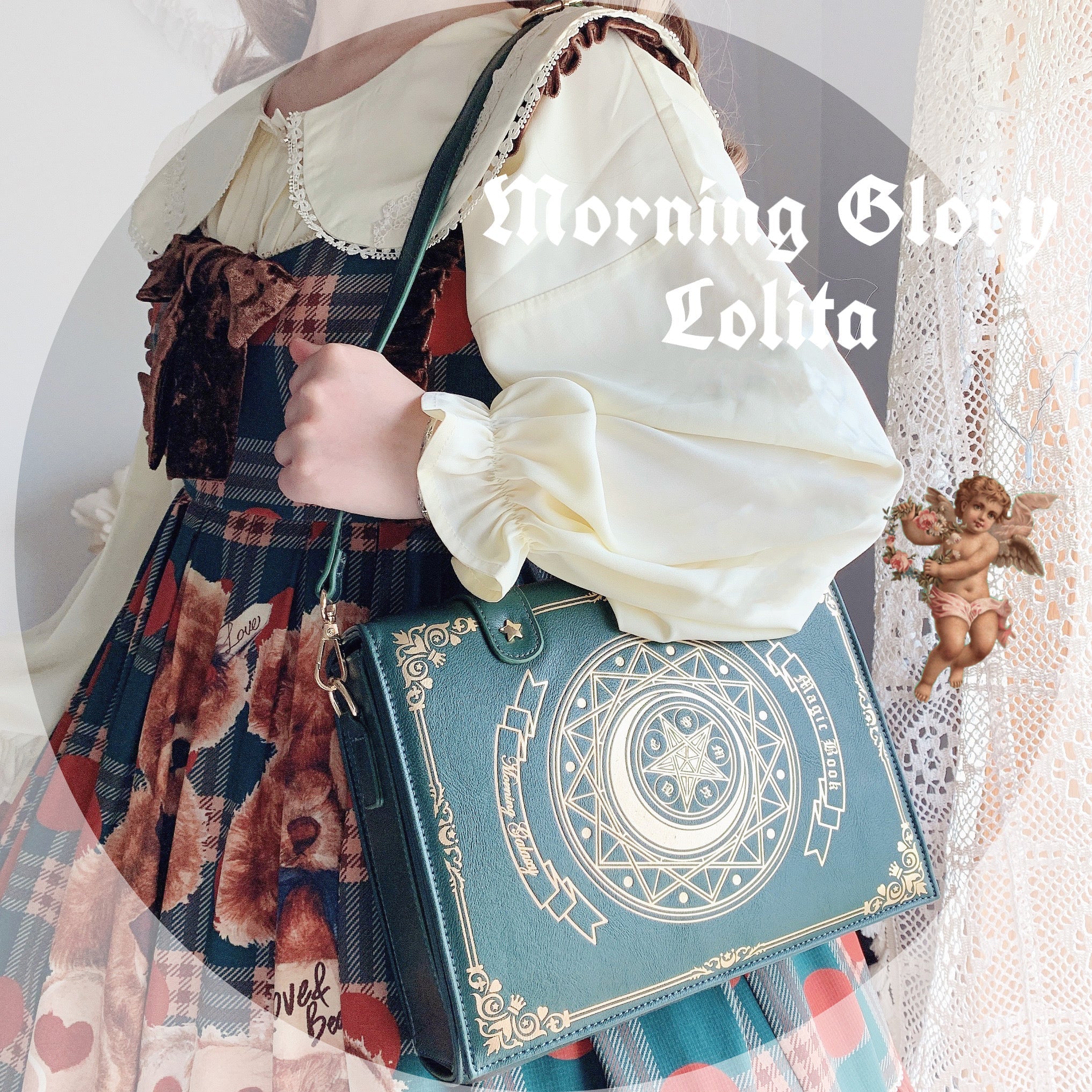 Star and Moon Magic Book Lolita Crossbody Bag in Two Sizes - image 3