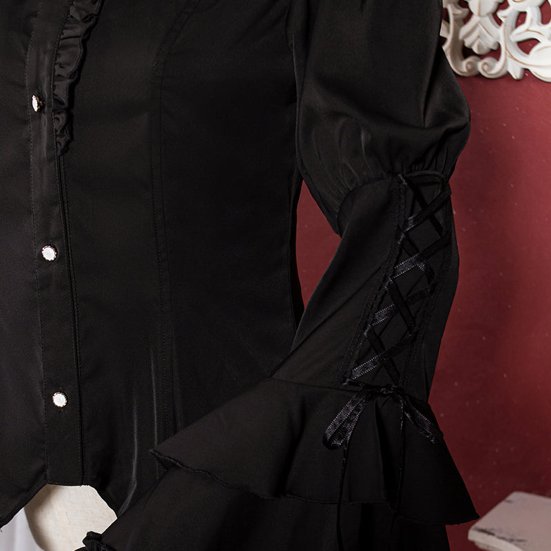 Gothic Lolita Halloween Blouse, Bat Inspired - image 6