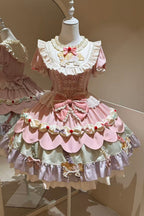 Dream Parade Pink Pony Embroidery Sweet Lolita OP and Skirt Set - image 1