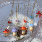 Handcraft Kawaii Lolita Mushroom Necklace - image 6