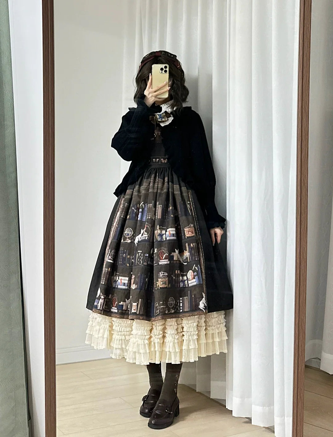 German Bookshelf - Classic Lolita Printed JSK Dress - image 27