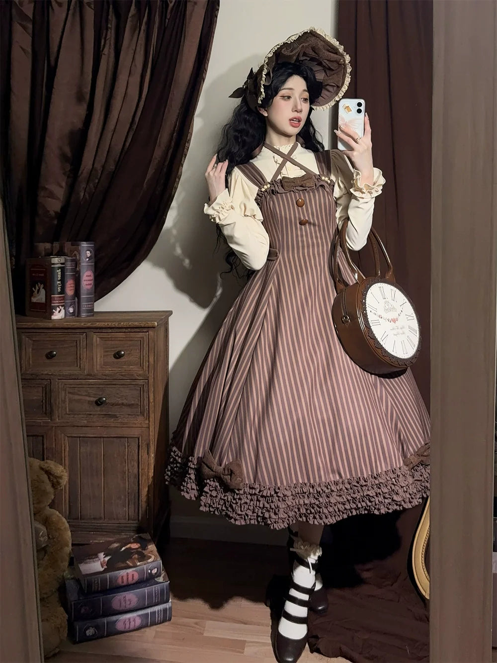 Classic Lolita JSK Customized Stripe Lolita Dress - image 19