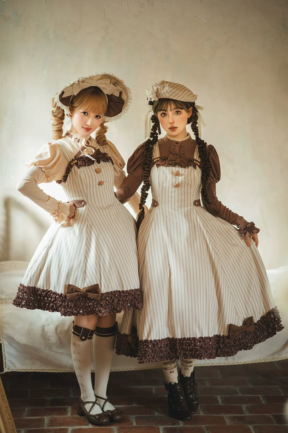 Classic Lolita JSK Customized Stripe Lolita Dress - image 2