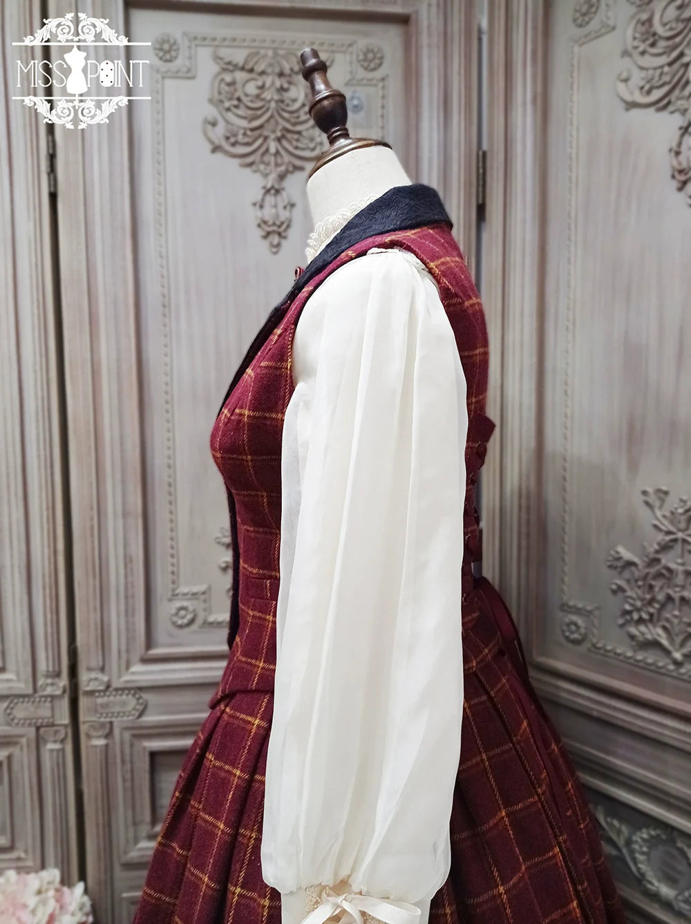 Rose - Elegant Lolita Fishbone Grid Skirt Customized - image 70