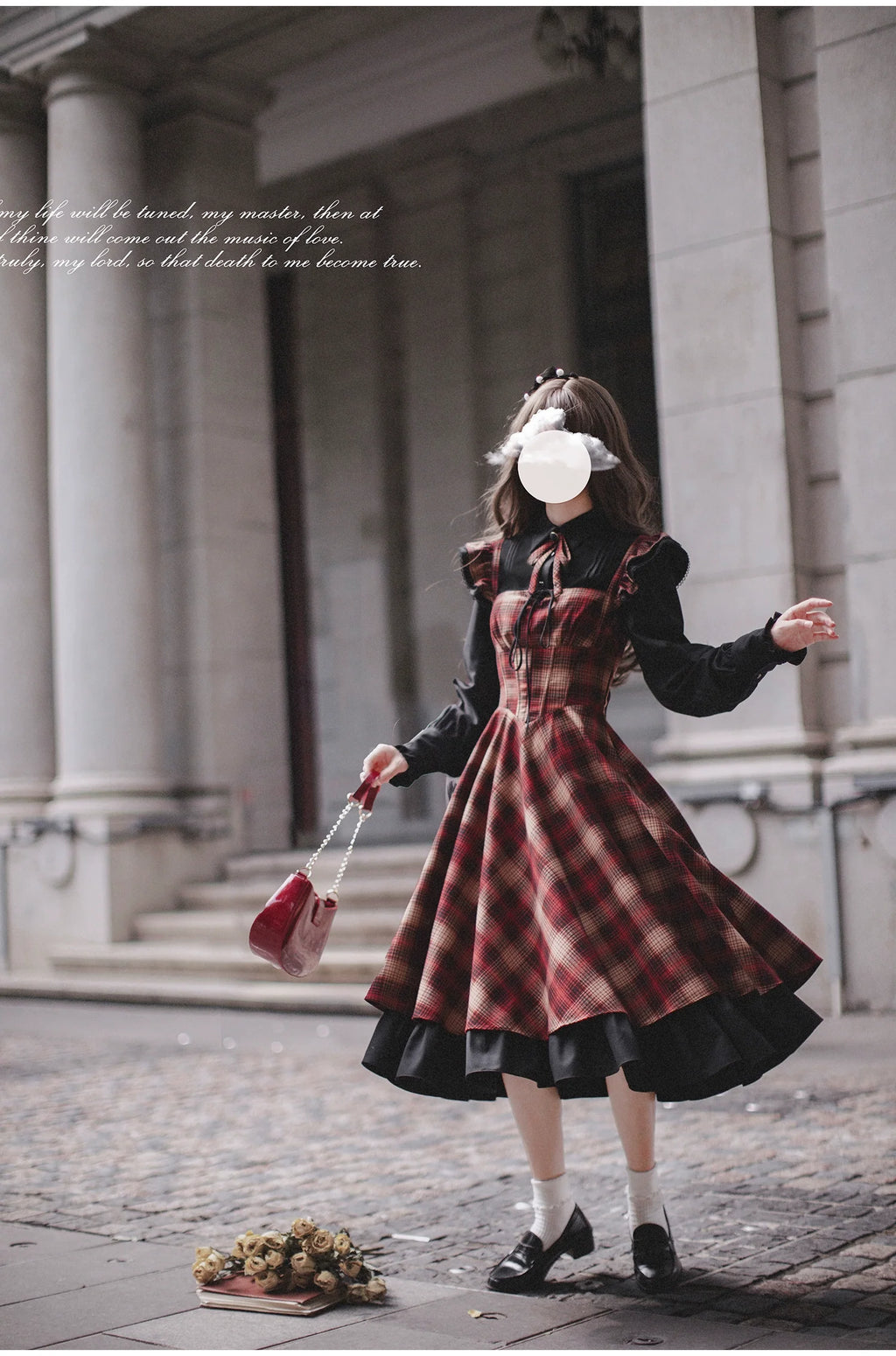 Madeleine - Classic Lolita JSK Suit Black Lolita Blouse and Coat - image 5