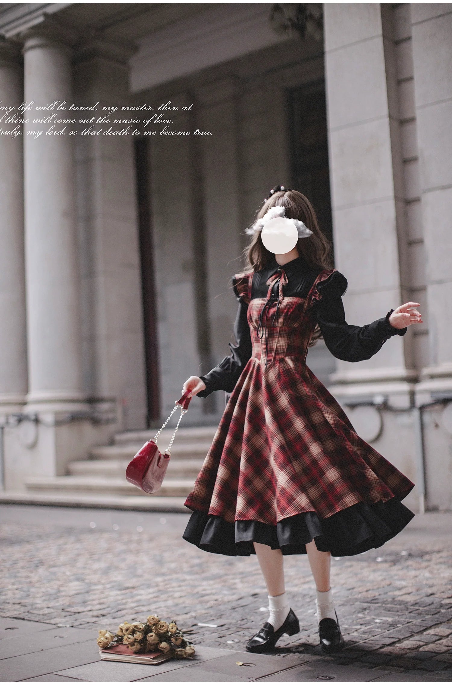 Madeleine - Classic Lolita JSK Suit Black Lolita Blouse and Coat - image 5