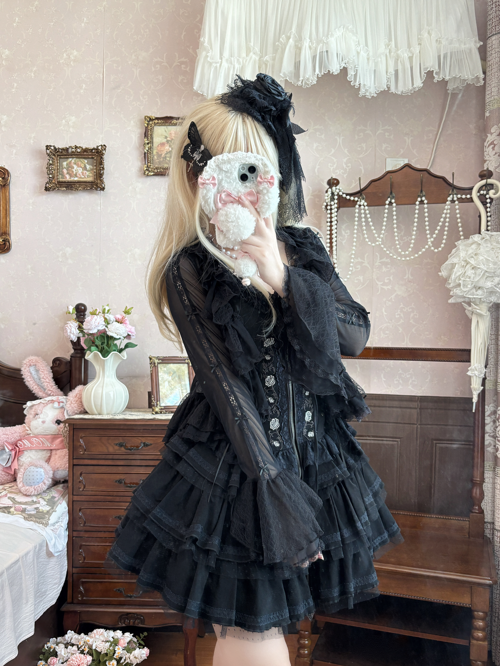 Mist Cardigan - Lightweight Sweet Lolita Bolero, Ruffle Details - image 10