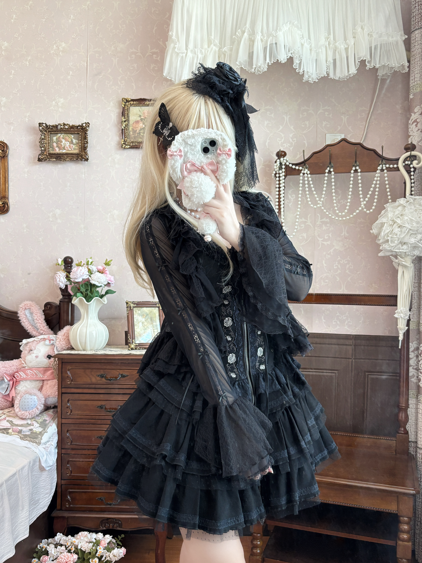 Mist Cardigan - Lightweight Sweet Lolita Bolero, Ruffle Details - image 10