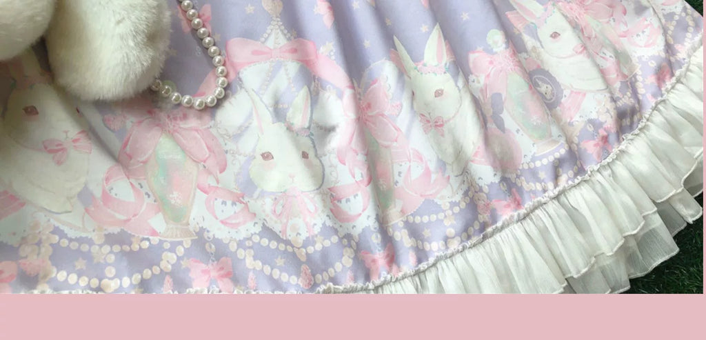 Rabbit Lace Princess Sweet Lolita OP Dress - image 11
