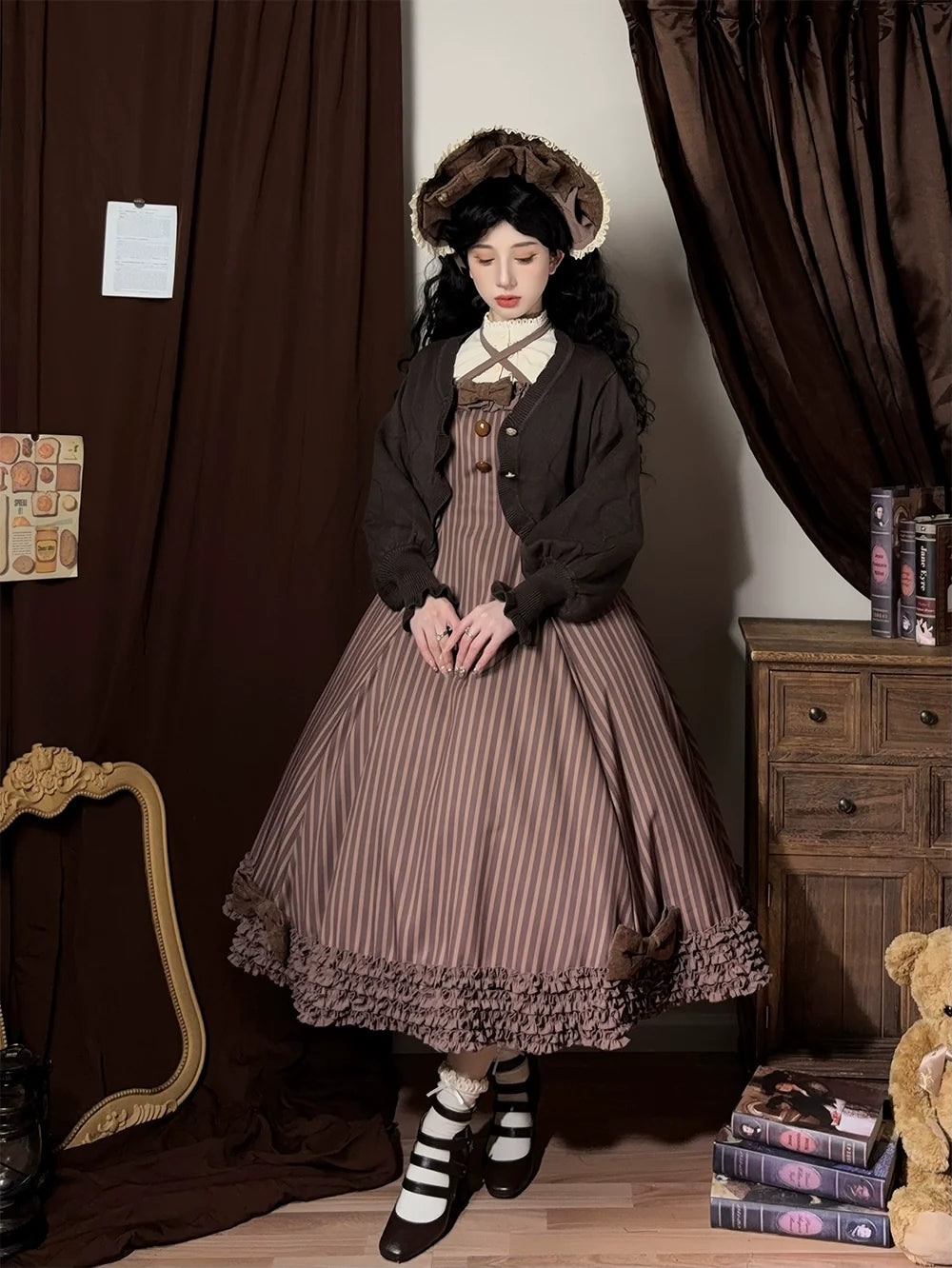 Classic Lolita JSK Customized Stripe Lolita Dress - image 24