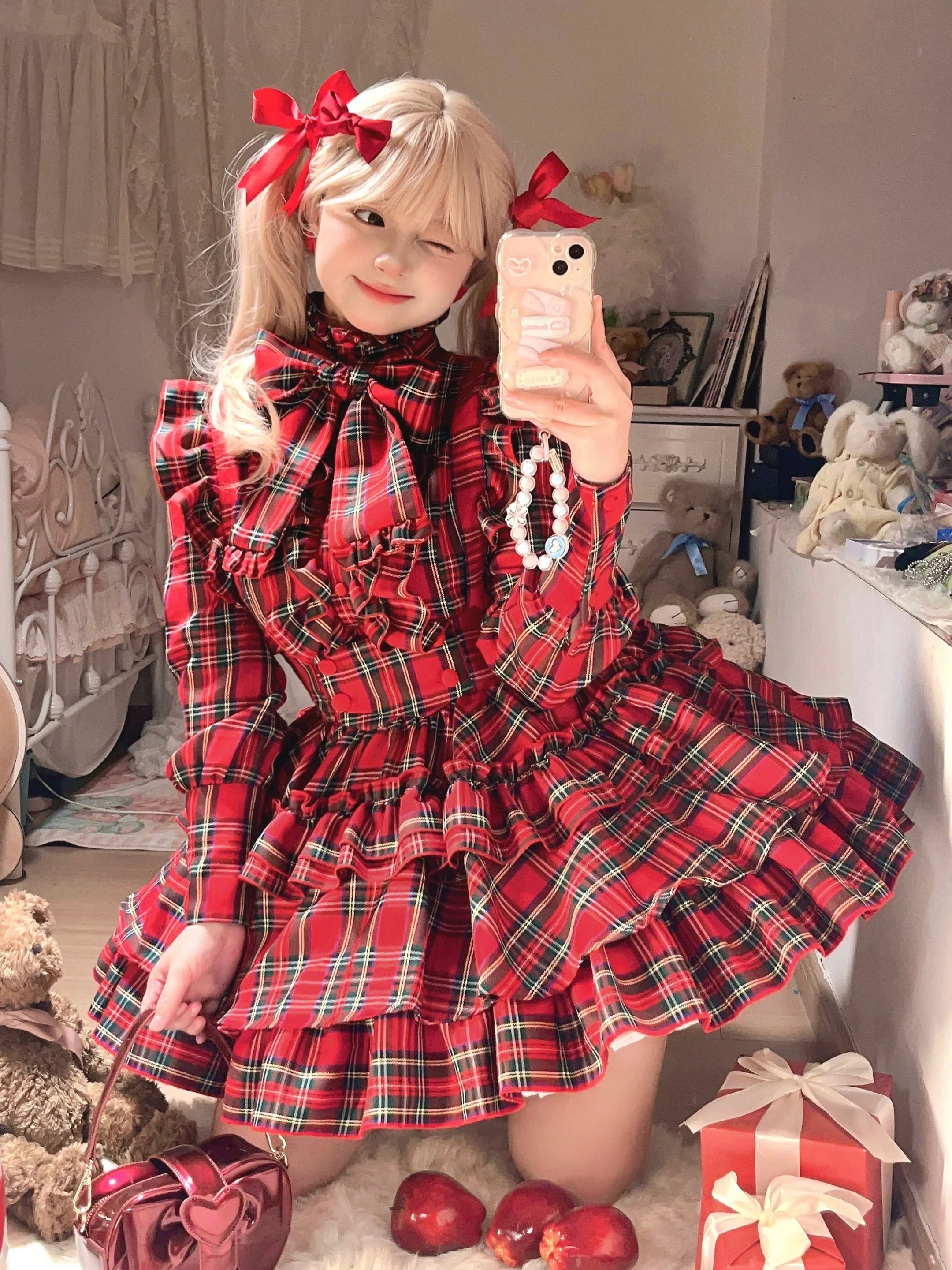 Humanoid Gift Box - Plaid Gothic Lolita Blouse & SK - image 14