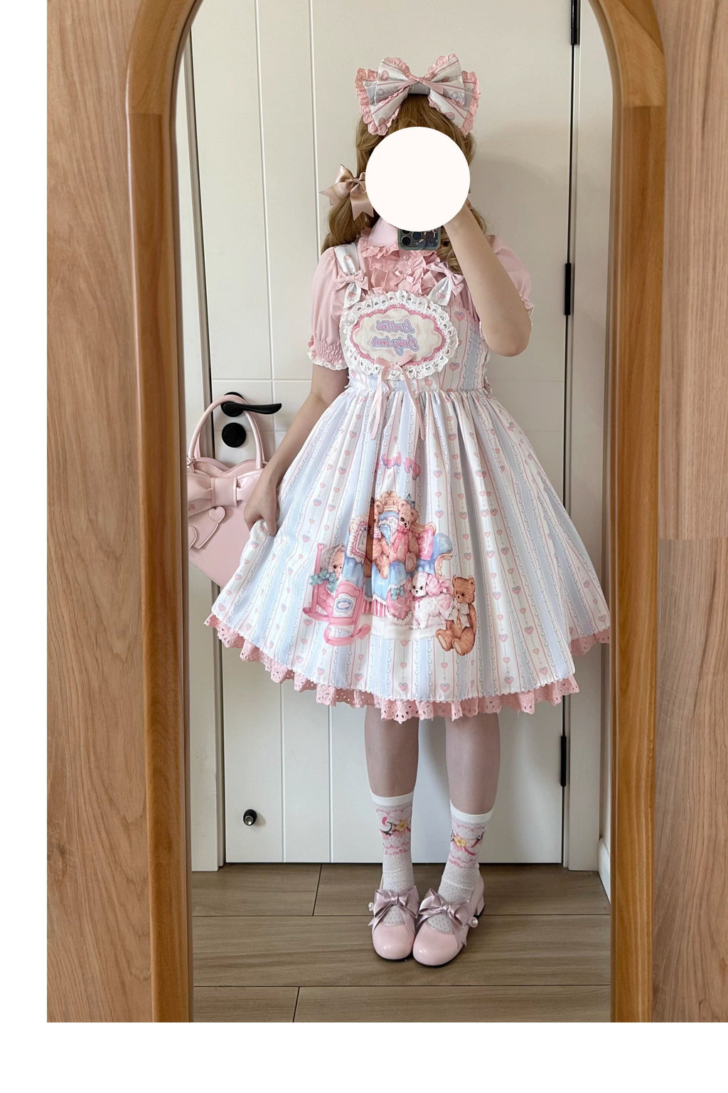 Barbie Bear - Sweet Lolita Bear Print JSK and OP and Accessories - image 19