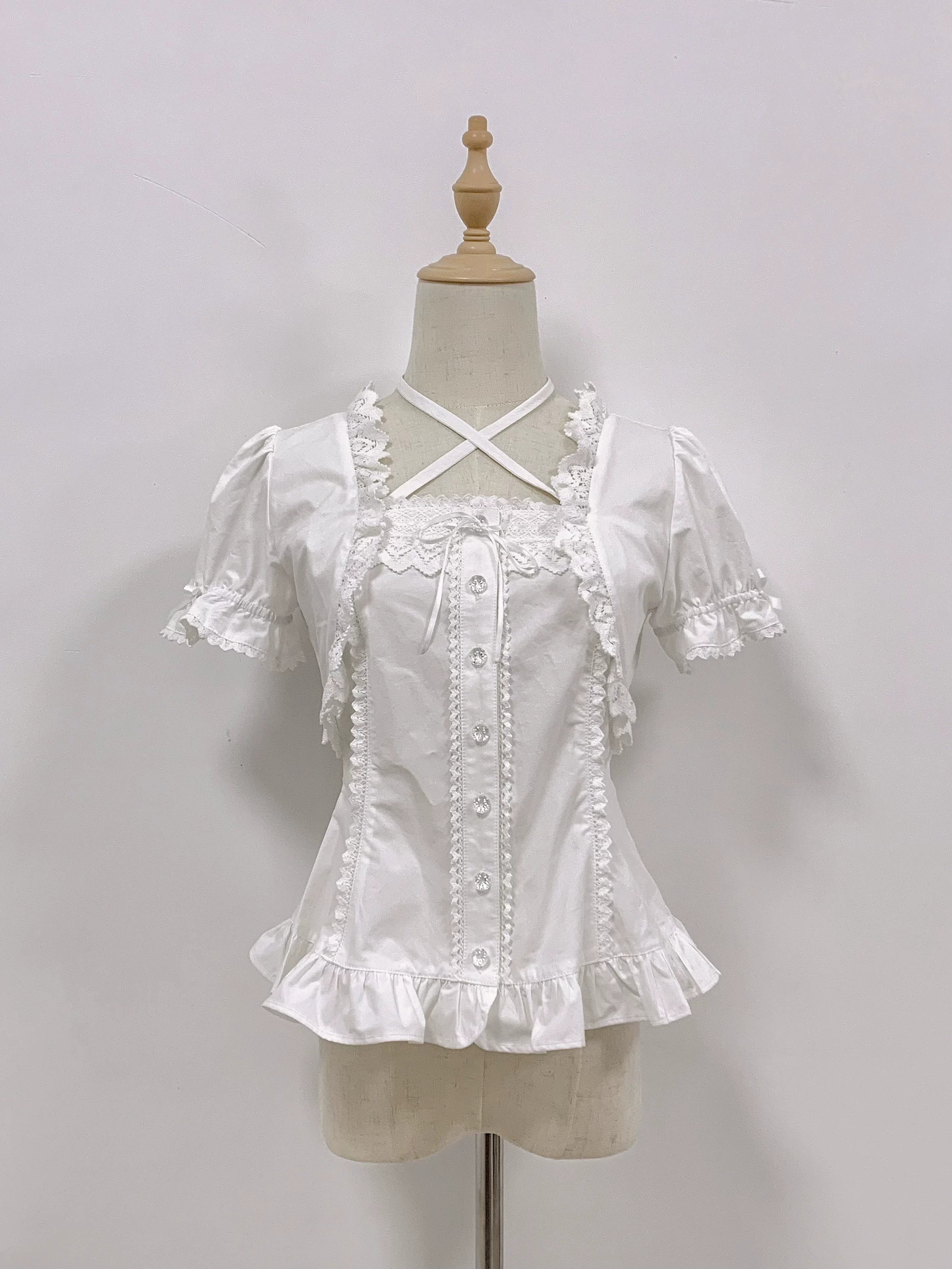 Haruhime Momoko - Cotton Old School Lolita Blouse Collection - image 14