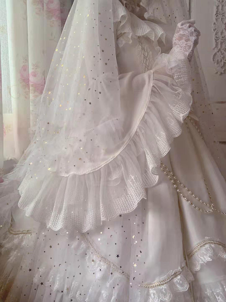 Fate Quartet Gothic Bridal Lolita JSK Dress - image 58