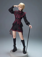 Devils Convention Gothic Ouji Blouse and Suspender Shorts Set - image 9