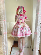 Candy Park Sweet Lolita Print Jumper Dress and Accessories - image 15